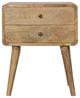 Curved Oak-ish Nightstand