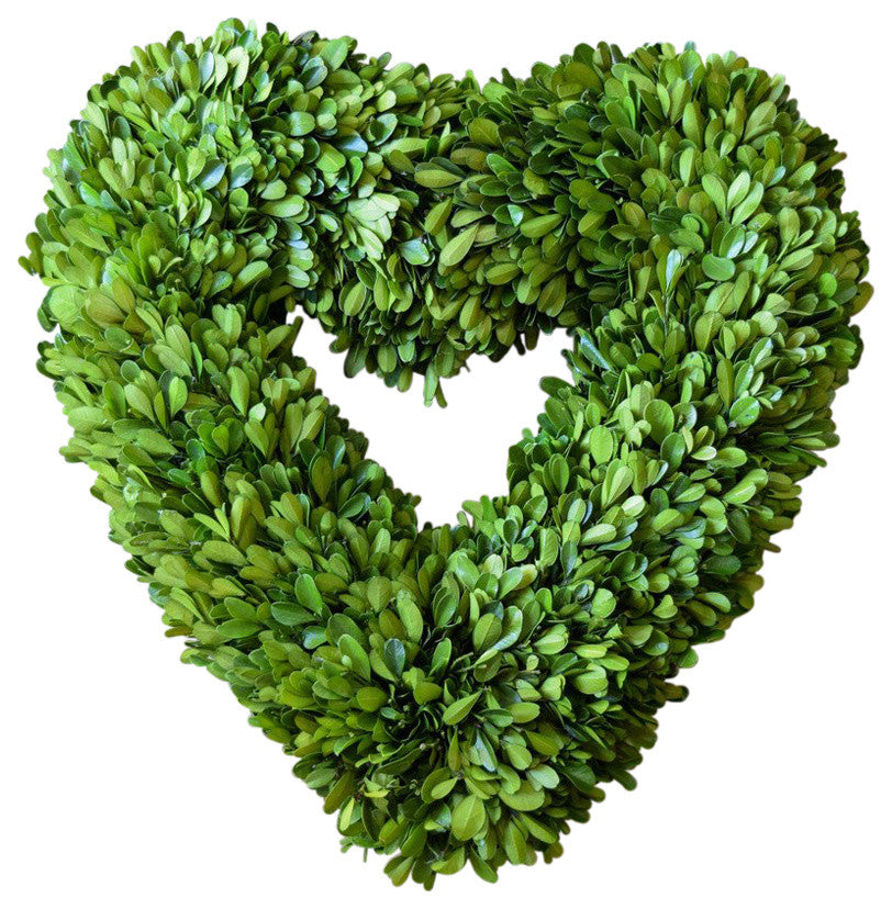 Boxwood Heart Single Side 16"