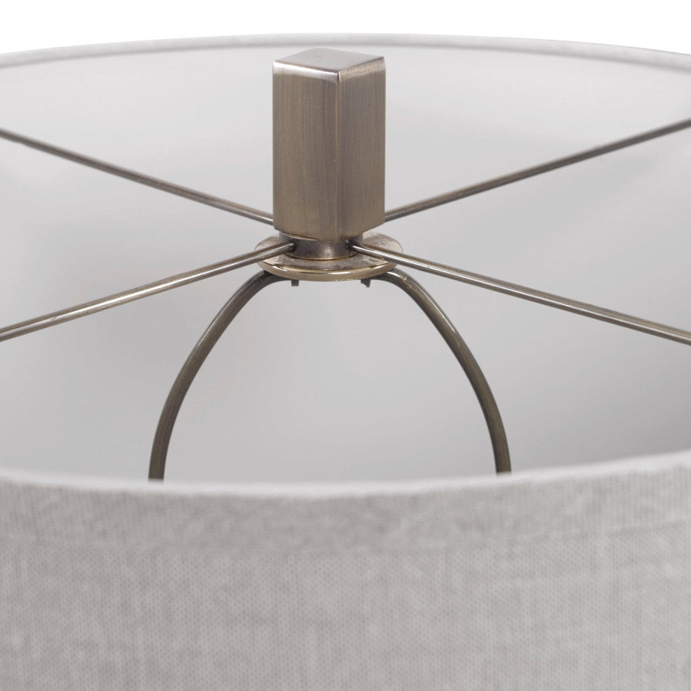 Uttermost Vilminore Gray Glass Table Lamp