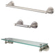 Kingston Brass 3-Piece Bathroom Accessory Set, Brushed Nickel