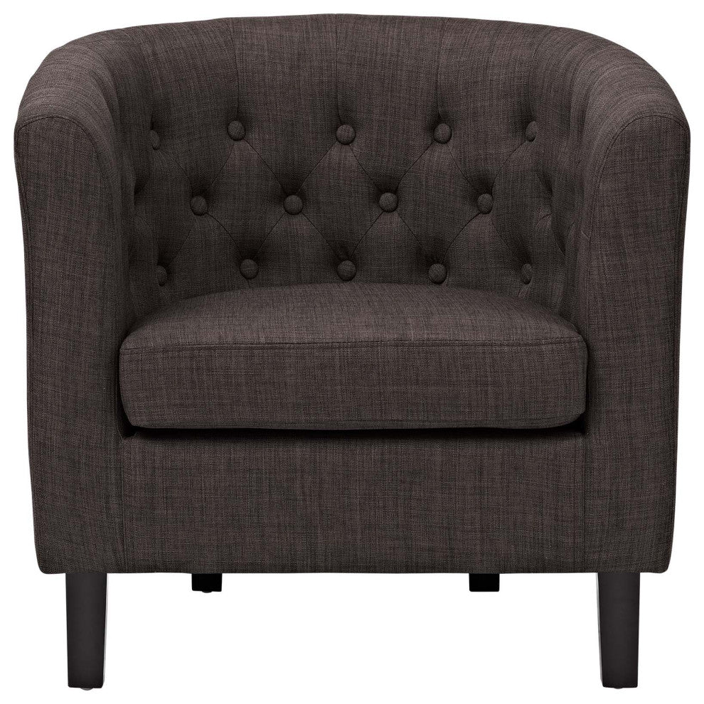 Modern Brown Prospect Upholstered Armchair