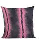 Plutus Fuchsia Black Fluffy Fields Faux Fur Throw Pillow, 16" x 16"
