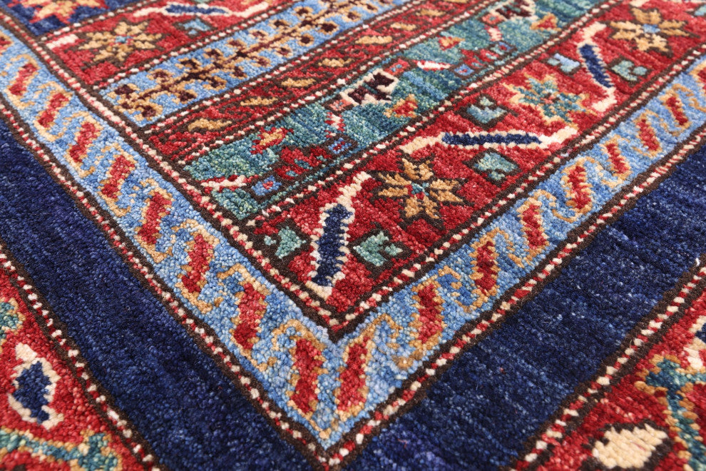 Handmade Persian Gabbeh Shall Wool Rug 4' 2" X 5' 11" Q11156
