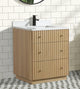 La Jolla Bathroom Vanity, Washed Oak, 30", Single Sink, Freestanding