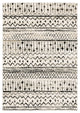 7??X 9??Ivory And Black Eclectic Patterns Indoor Area Rug