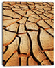 Cracked Brown Drought Land, African Landscape Canvas Art Print, 12"x20"