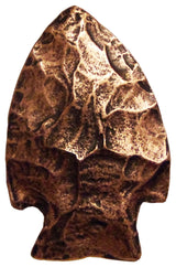 Arrowhead Cabinet Knob, Antique Copper