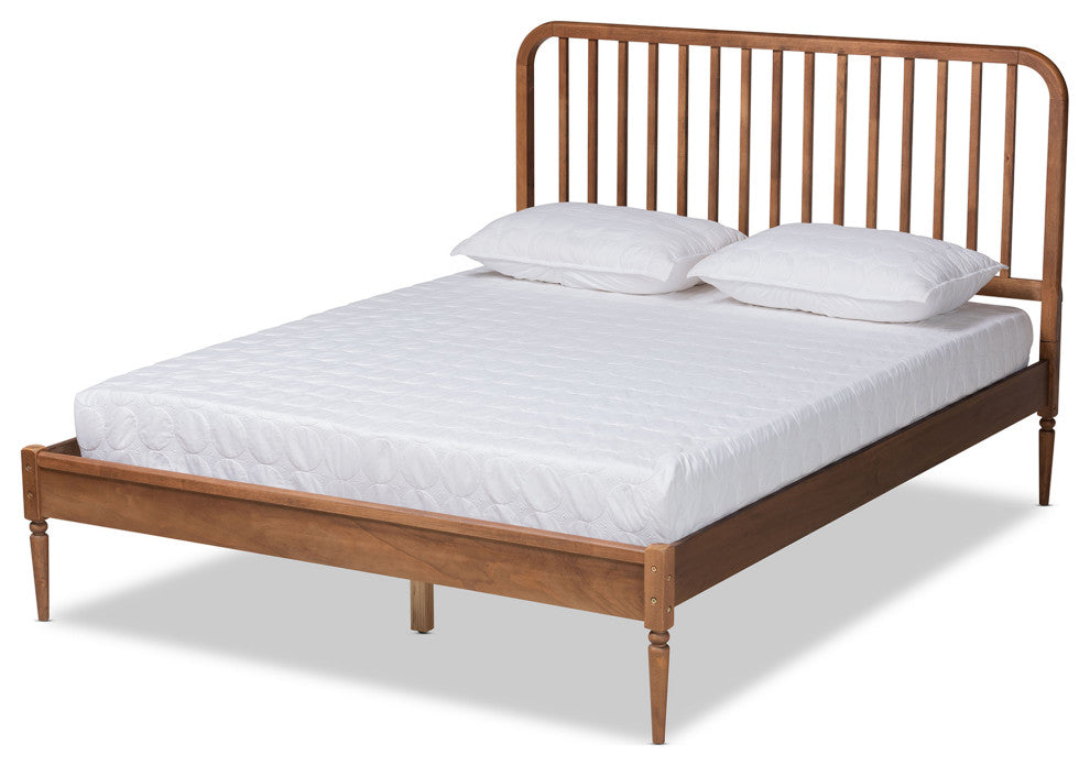 Neilan Modern Brown Finished Wood King Size Platform Bed