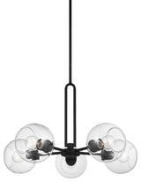 Codyn Five Light Medium Chandelier, Midnight Black