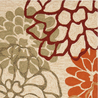 Safavieh Four Seasons Frs222A Floral Outdoor Rug, Beige/Multi, 5'0"x7'0"