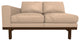Cantor Left Arm Leather Sofa, Finish: Pumpernickel, Leather: Marcona
