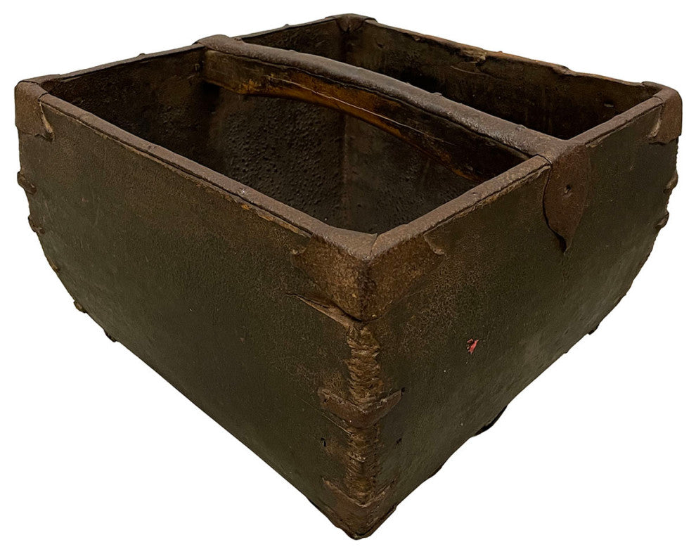 Consigned Antique Chinese Official Wooden Rice Grain Bucket