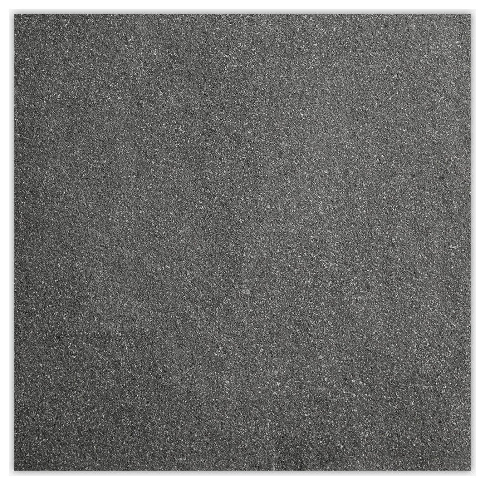 Absolute Black Flamed 18x18 Granite Tile
