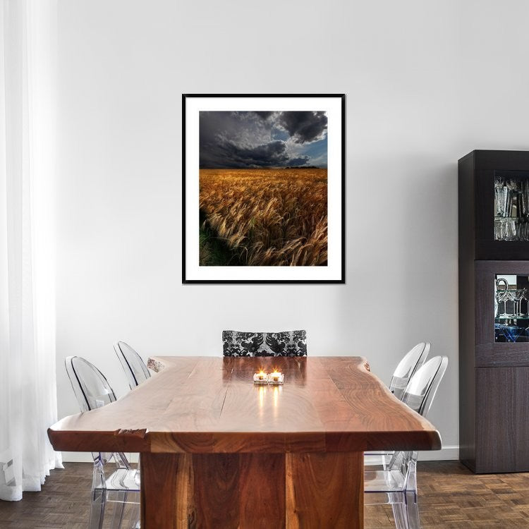 "Strohgaeu" Framed Digital Print by Franz Schumacher, 37x44"