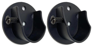 Inside Mount Brackets for 7/8"-1" Rods, Black, Set of 2, Black