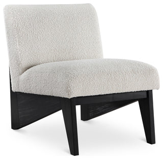 Chapman Boucle Fabric Accent Chair, Black