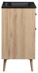 Maverick 24" Bathroom Vanity, Black Oak