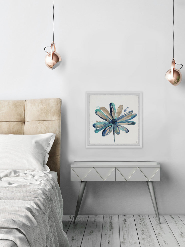 "Wild Daisy" Framed Painting Print, 12"x12"