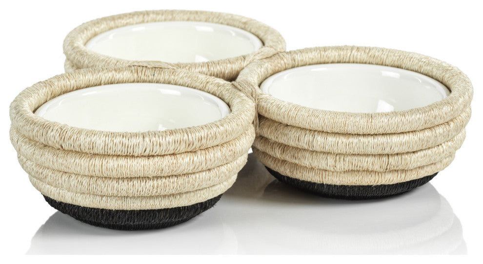 Matera Coiled Abaca 3, Section Condiment Bowl