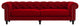 Nativa Interiors London 103" Sofa, Red, Deep Plush Depth