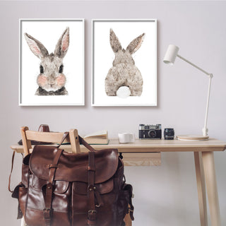 Adorable Bunny Cotton Tail Kid's Rabbit Blushing,24 x 30