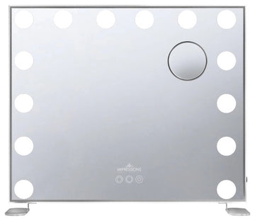 Hollywood Tri Tone Plus Makeup Mirror, Silver