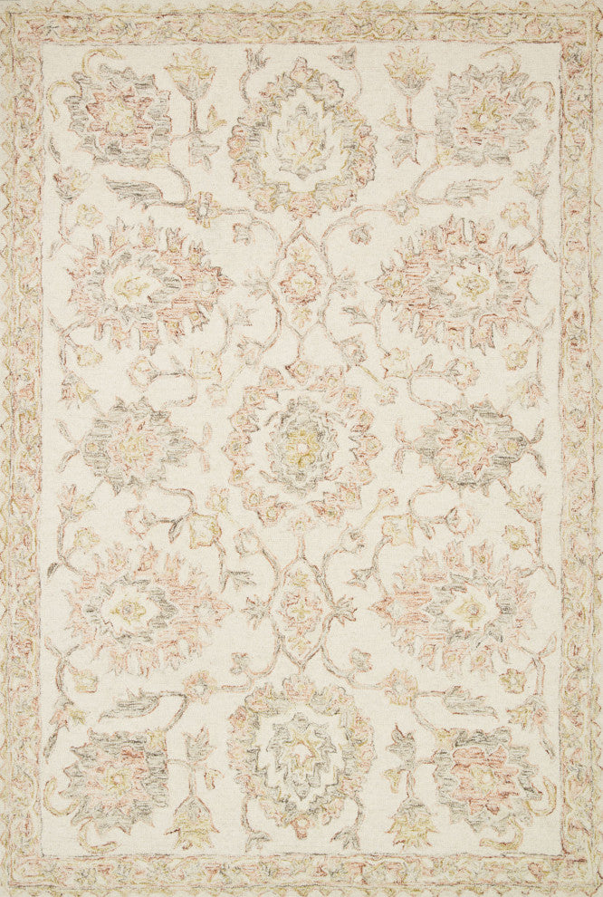 Loloi Norabel Ivory/Blush 2'-3" x 3'-9" Area Rug