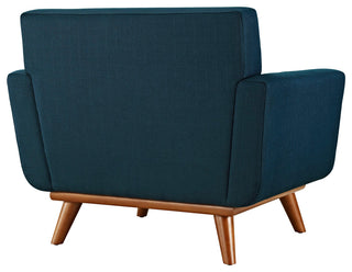Engage 2 Piece Armchair and Ottoman - Azure