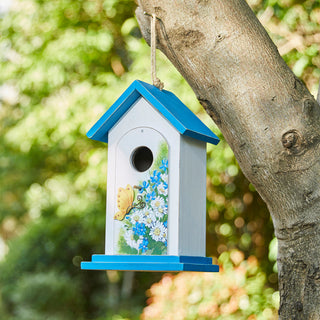 Distressed Solid Wood Daisy Birdhouses