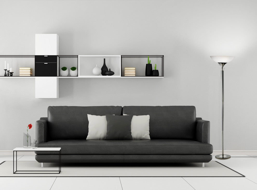 Metropolis Floor Lamp, Black Nickel