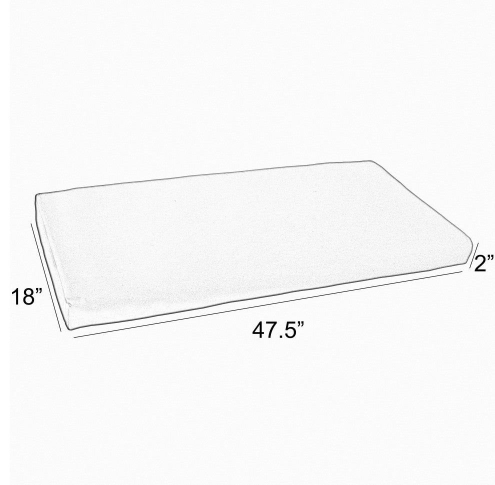 Noble Gray Pensacola Multi Outdoor/Indoor Bench Cushion 47.5"x18"x2"