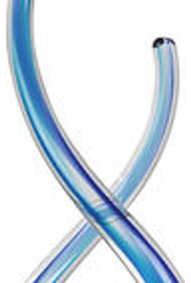 20" Clear and Blue Murano Glass Modern Abstract Tabletop Sculpture
