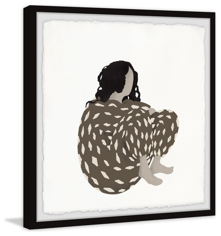 "Think Like a Queen" Framed Painting Print, 12x12