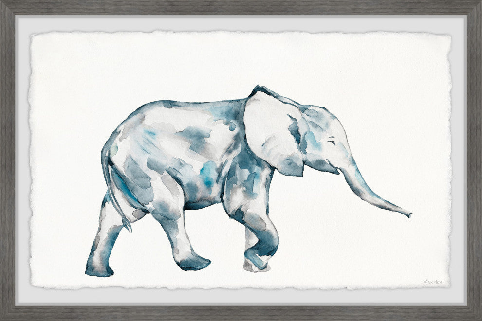"Getting Muddy" Framed Painting Print, 12x8