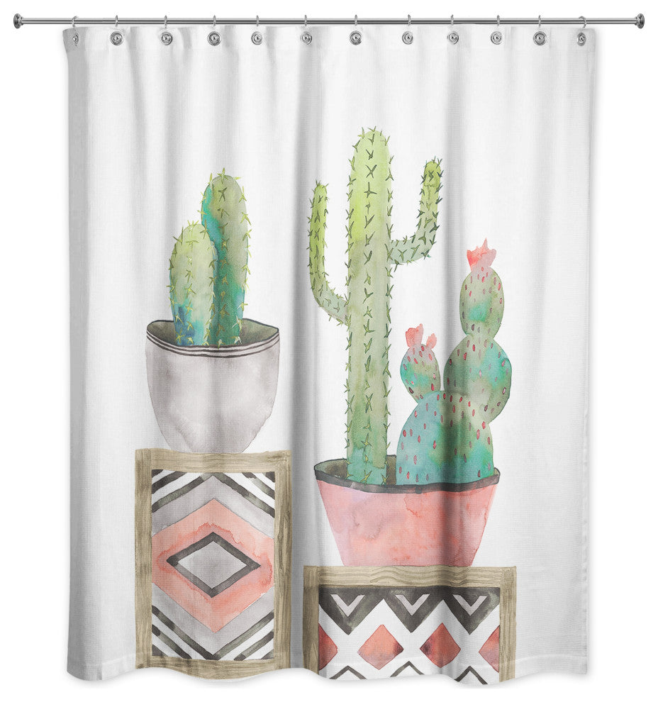 Cactus Collection 71x74 Shower Curtain