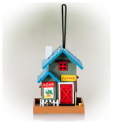 Alpine Hanging Colorful Bird Feeder, 9 Inch Tall