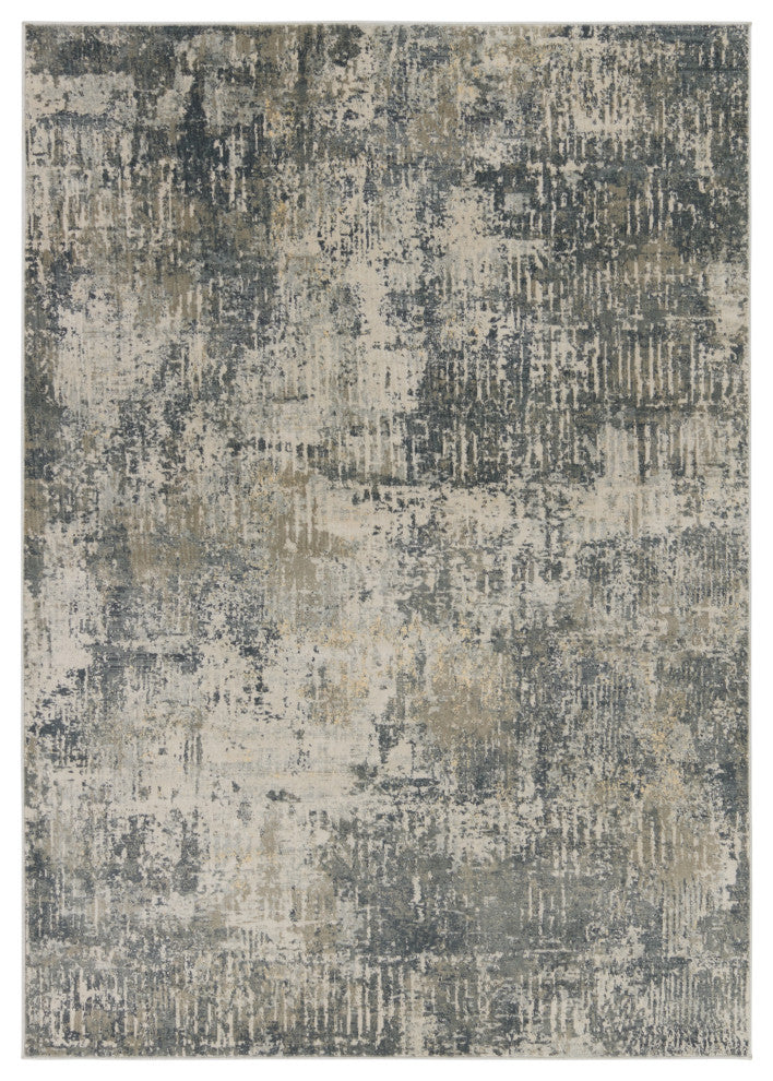 Jaipur Living Ezra Abstract Gray/ Beige Area Rug 6'6"X9'6"