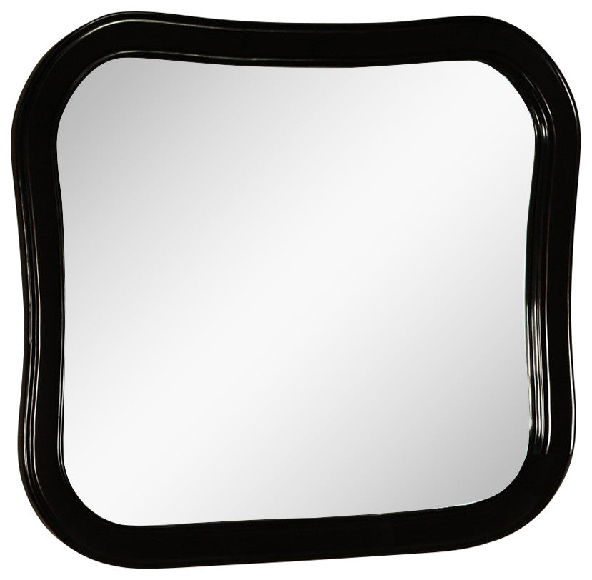 Solid Wood Frame Mirror, Espresso
