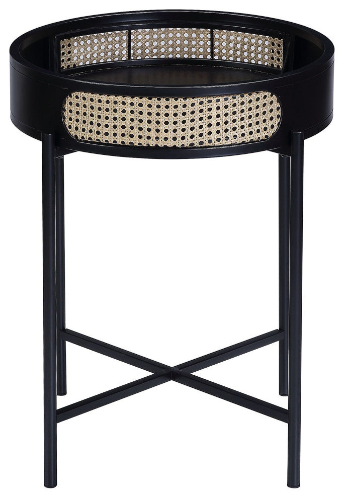 Colson End Table, Black Finish