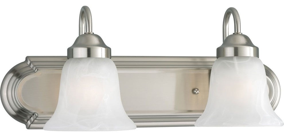 2-Light Bath Light, Brushed Nickel