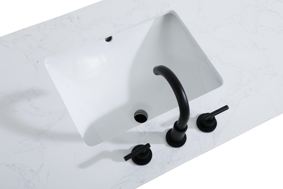 Home Living 60" Double Bathroom Vanity, Grey