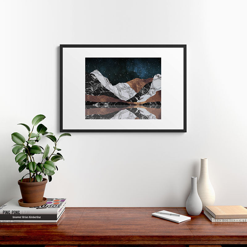 Orara Studio Landscape Mountains Framed Art Print