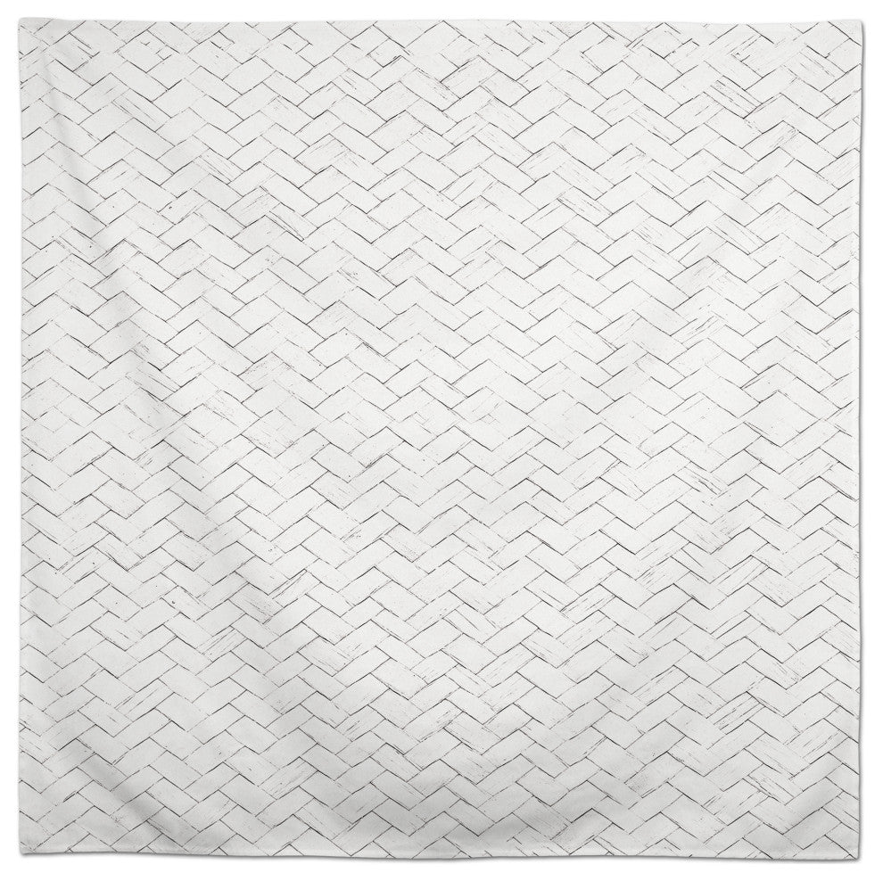 Woven Texture White 2 58x58 Tablecloth