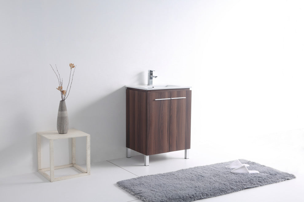 Greenpoint Vanity, 24", Black Walnut