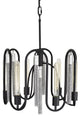 .-     Darden 6-Lt Pendant - Matte Black/Painted Chrome
