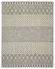 8" x 10" Ivory and Gray Geometric Area Rug