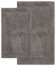 Bath Rug Cotton, 2 Piece Set, Pattern Regency, Gray, 34"x21", 36"x24"