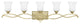 Hinkley Brooke Bath 5-Light Vanity, Silver Leaf