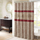 Madison Park Donovan Embroidered Shower Curtain, Red
