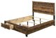 ACME Morales Storage Queen Bed, Rustic Oak Finish